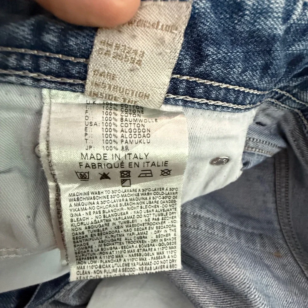 Diesel Viker Blue Eyecons 2010/2 Edition Mens Jeans 32x34 Light Wash Made Italy